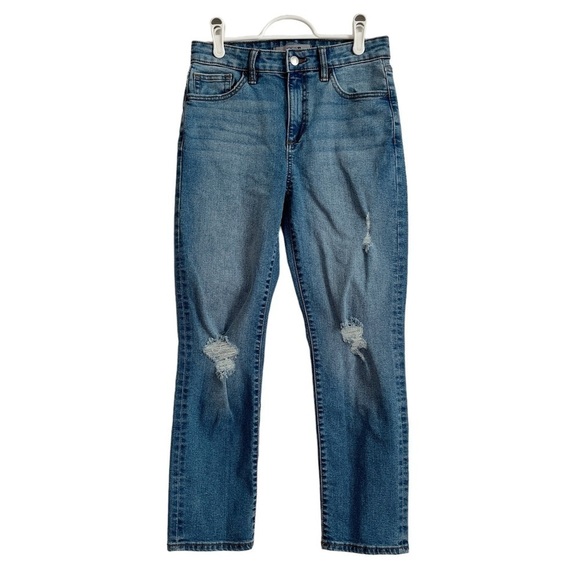 Joe’s Jeans Tomboy Slim Jean in Bibiana High Waisted Distressed Ankle Cropped - Picture 3 of 17